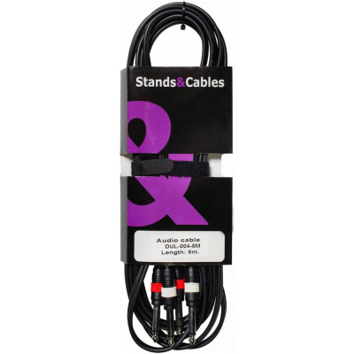 Инструментальный кабель 2хJack 6, 3мм. STANDS & CABLES DUL-004-5