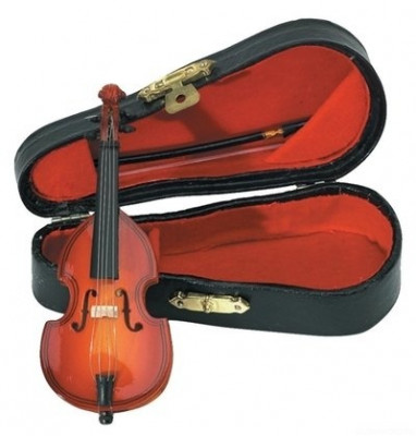 GEWA Miniature Instrument Bass сувенир- контрабас с футляром и смычком 11см