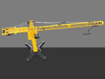 Металлический башенный кран HUI NA TOYS 1/50