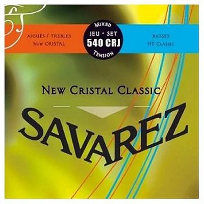 Струны для классической гитары нейлон Savarez 540CRJ New Cristal Classic Red/Blue medium-high tension