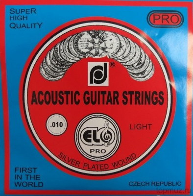 ELO  Silver струны для акустической гитары 9-45 серебро