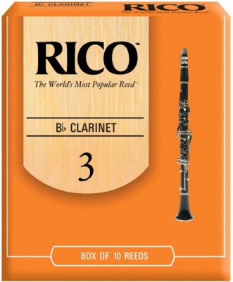 Трости для кларнета Bb Rico RCA1030 №3 10 шт