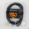 Микрофонный кабель ROCKDALE XF001-5M, разъемы XLR female X stereo jack male, 5 м