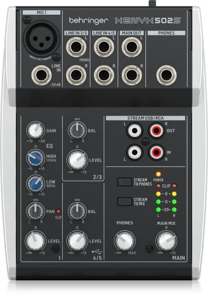 Аналоговый микшер Behringer XENYX 502S