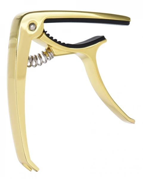 Каподастр для акустической гитары DEKKO FC-76 LG металлический, цвет - золото