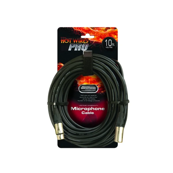 OnStage MC-10NN - микрофонный кабель XLR <-> XLR ( Neutrik), длина 3.05 м
