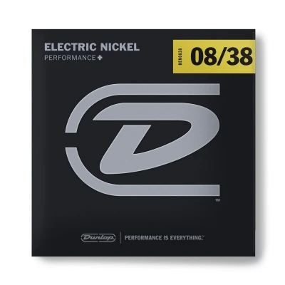 Струны для электрогитары Dunlop DEN0838 Electric Guitar, никель, Extra Light, 08-38