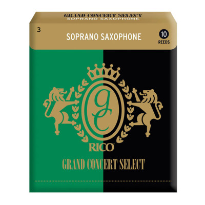 RICO Grand Concert Soprano Sax 3,5x10 (RGC10SSX350) - Трости для саксофона сопрано - 3.5 (10шт)