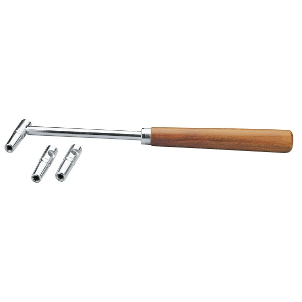 Ключ для настройки пианино/рояля с 3 головками K&M 16700-000-01, звезда 5,8 и 6,2 мм, квадрат 6,2