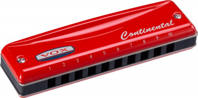 VOX Continental Harmonica Type-2-G губная гармошка, тональность Соль мажор, цвет красный