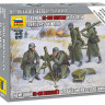 Немецкий 81-мм миномет с расчетом (зима) 1/72
