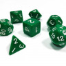 Набор ZVEZDA из 7 зеленых игровых кубиков для ролевых игр, 7 шт