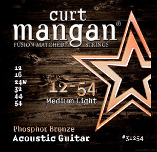 CURT MANGAN PhosPhor Bronze 12-54 струны для акустической гитары