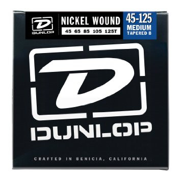 Dunlop DBN Nickel Plated Steel Bass Medium 5-125 45-125Т струны для 5-струнной бас-гитары