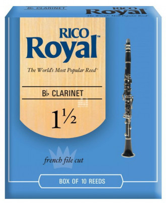 Трости для кларнета Bb Rico RCB1015 Royal №1.5, 10 шт