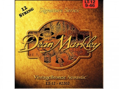 DEAN MARKLEY 2202 Vintage Bronze LT -струны для 12-струнной акустической гитары