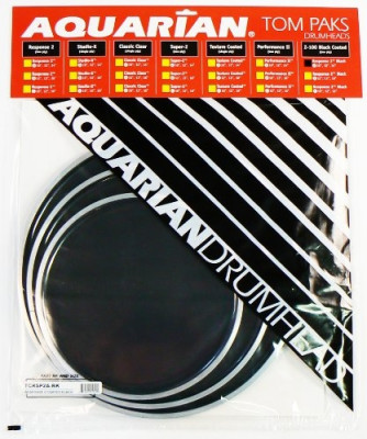 Aquarian TCRSP2A-BK комплект пластиков для барабана (10", 12", 14")
