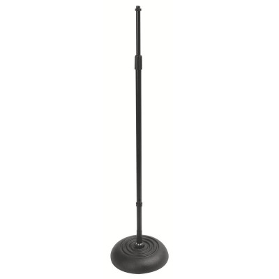 Микрофонная стойка ONSTAGE MS7201QTR прямая, круглое основание, регулируемая высота, черная