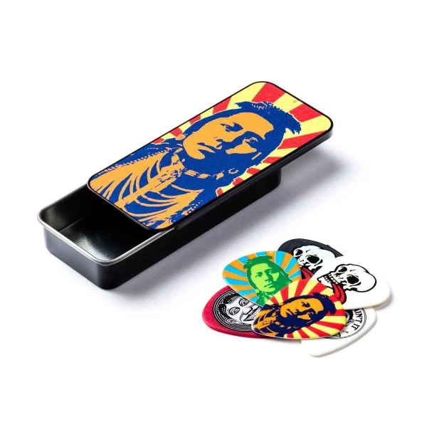 Сувенирный набор медиаторов в пенале Dunlop JVHPT02H John Van Hamersveld Indian Pick Tin, жесткие