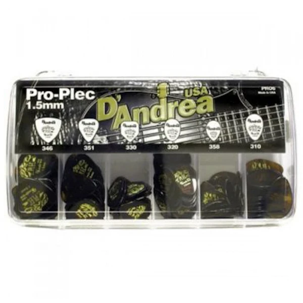 Медиатор 1.5 мм DAndrea PRO-6, 144 шт