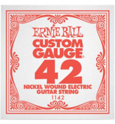 Ernie Ball 1142 калибр.042 одиночная для электрогитары/акустической гитары