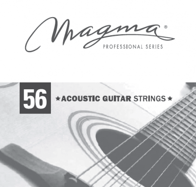 Одиночная струна для акустической гитары 56 Magma Strings GA056G