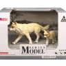 Набор фигурок животных MASAI MARA MM211-133 серии "Мир диких животных": Полярные волки, 2 пр.