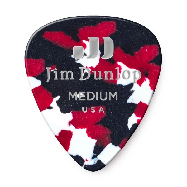Медиаторы средние, 12 шт. Dunlop 483P06MD Celluloid Confetti Medium 12Pack