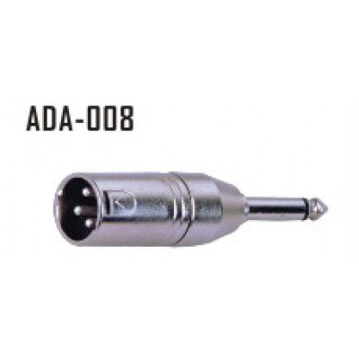 STANDS & CABLES ADA008- переходник XLR папа моно джек 6,3 мм
