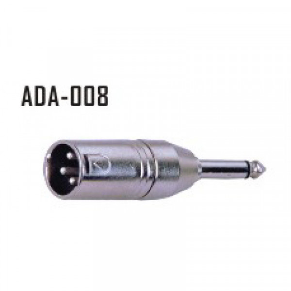 STANDS & CABLES ADA008- переходник XLR папа моно джек 6,3 мм