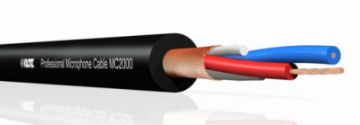 KLOTZ MC2000SW микрофонный профессиональный кабель MС2000, структура: 0.22мм2, диаметр: 6.5мм, 100м, цвет черный, цена за метр