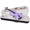 Скрипка 1/2 ANTONIO LAVAZZA VL-20 PR КОМПЛЕКТ - кейс, смычок, канифоль, цвет - фиолетовый металлик