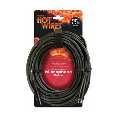 OnStage MC12-25HZ микрофонный кабель XLR мама-Jack mono 7,62 м