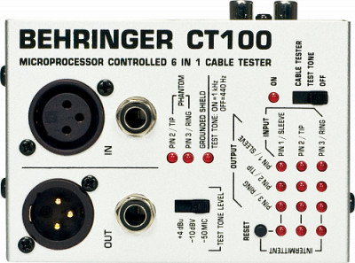 Behringer ct-100 тестер для диагностики звукового оборудования