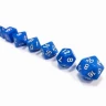 Набор ZVEZDA из 7 синих игровых кубиков для ролевых игр, 7 шт