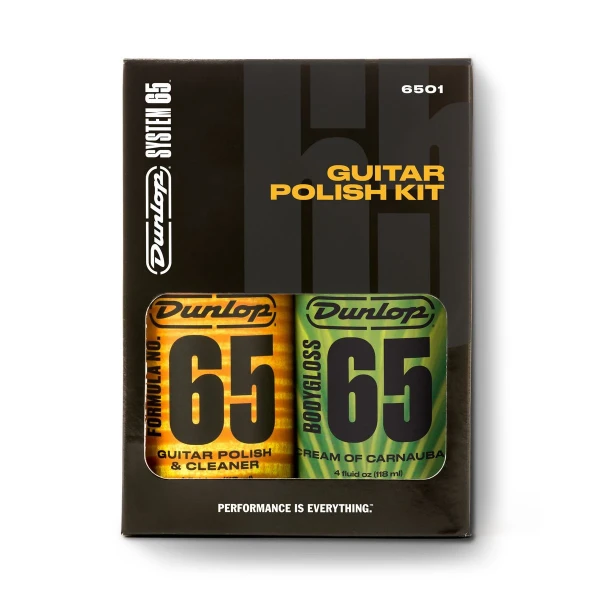 Набор для полировки гитары Dunlop 6501 System 65 Guitar Polish Kit, 2 средства: воск и полироль