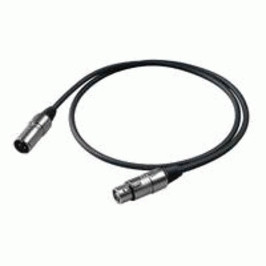 Proel BULK250LU10 - Микрофонный кабель, XLR папа <->XLR мама, длина - 10м