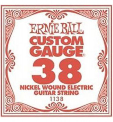 Ernie Ball 1138 калибр.038 одиночная для электрогитары/акустической гитары