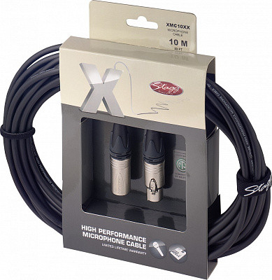 STAGG XMC10XX микрофонный кабель XLR мама-XLR папа 10 м