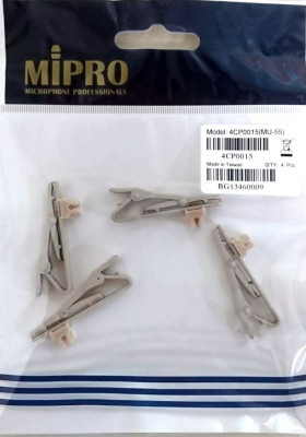 Клипса MIPRO 4CP0016 для петличного микрофона MU-53LS, 4 шт