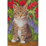 Набор юного художника 20х30 КОТЁНОК В САДУ 15 цветов)