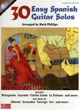 HL02501147- 30 EASY SPANISH GUITAR SOLOS GTR BOOK/CD