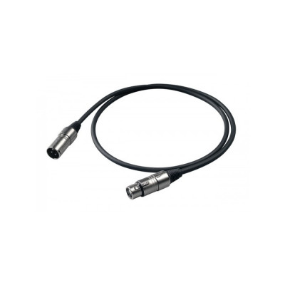 Proel BULK250LU15 - Микрофонный кабель, XLR папа <->XLR мама, длина - 15 м