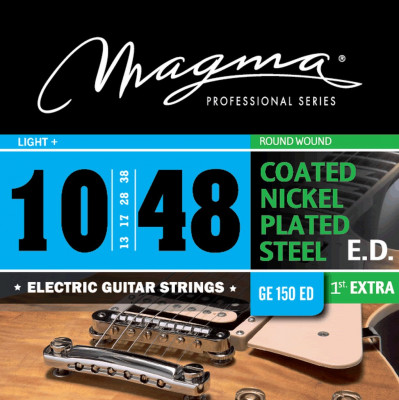 Комплект струн для электрогитары с покрытием 10-48 Magma Strings GE150ED