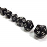 Набор ZVEZDA из 7 черных игровых кубиков для ролевых игр