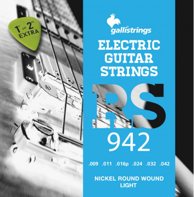 GALLI RS942 струны для электрогитары (009-042) легкое натяжение