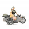 Сборная модель ZVEZDA Немецкий мотоцикл с коляской и экипажем БМВ Р-12, 1/35
