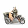 Сборная модель ZVEZDA Немецкий мотоцикл с коляской и экипажем БМВ Р-12, 1/35
