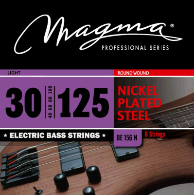 Комплект струн для 6-струнной бас-гитары 30-125 Magma Strings BE156N