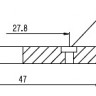 PAXPHIL HS012 -CR ретейнер-крепление для пружин для электрогитары